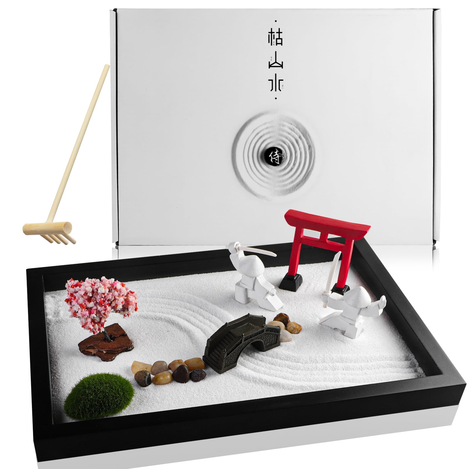 Amazon.com: Japanese Zen Garden for Desk - Sakura Tree Samurai 12